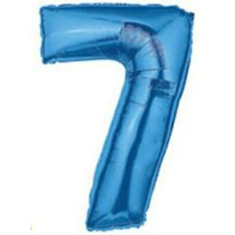 34" Blue Number - 7