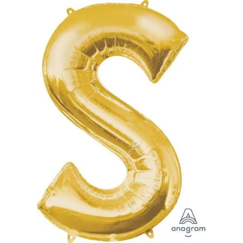 34" Gold Letter - S