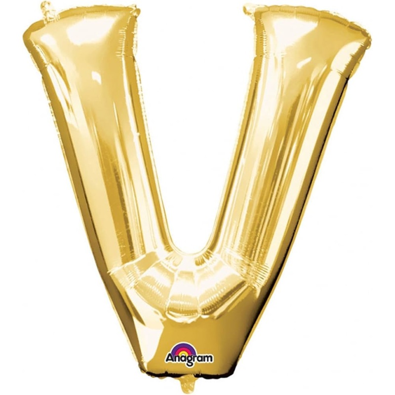 34"  Gold Letter - V