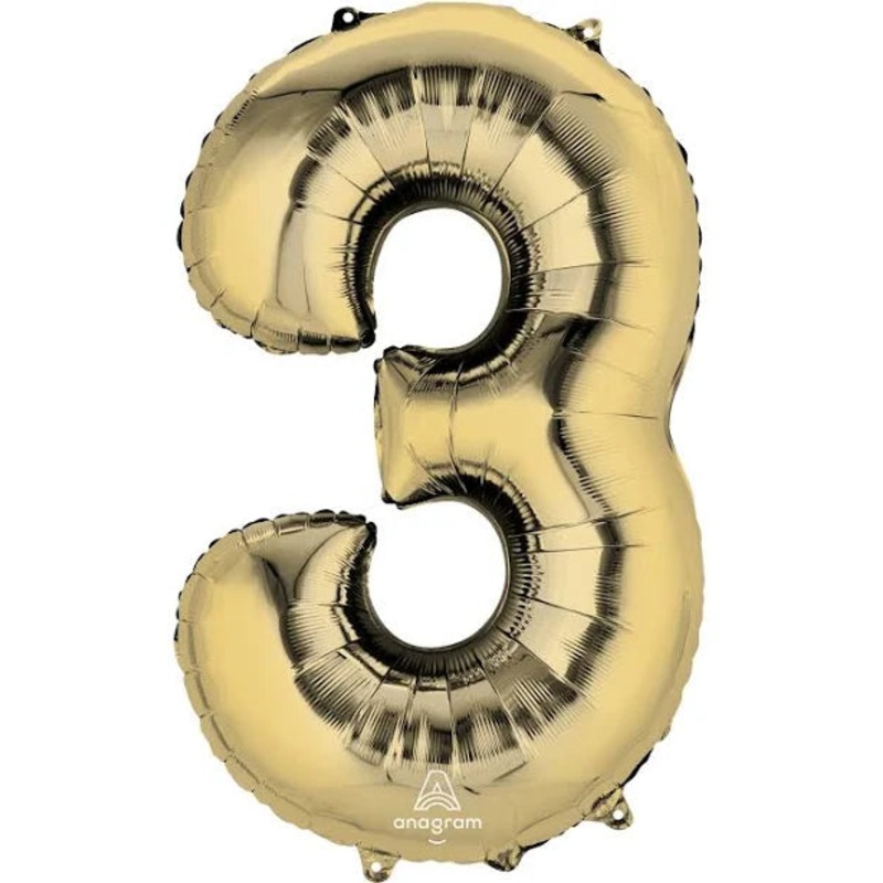 34" Gold Number - 3