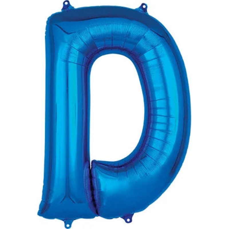 37" Blue Letter - D