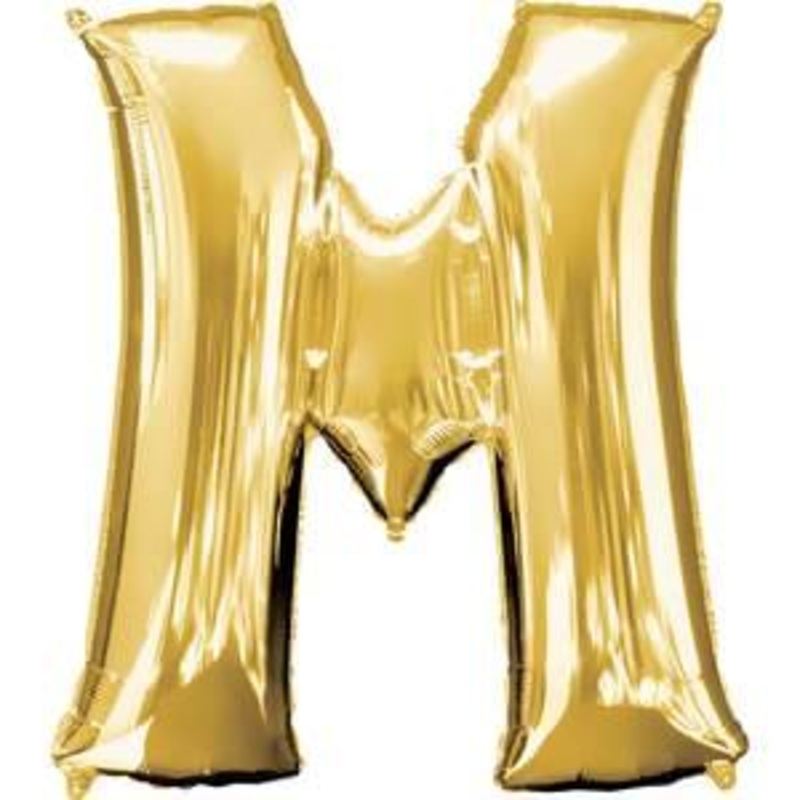 Letter "M" - Gold