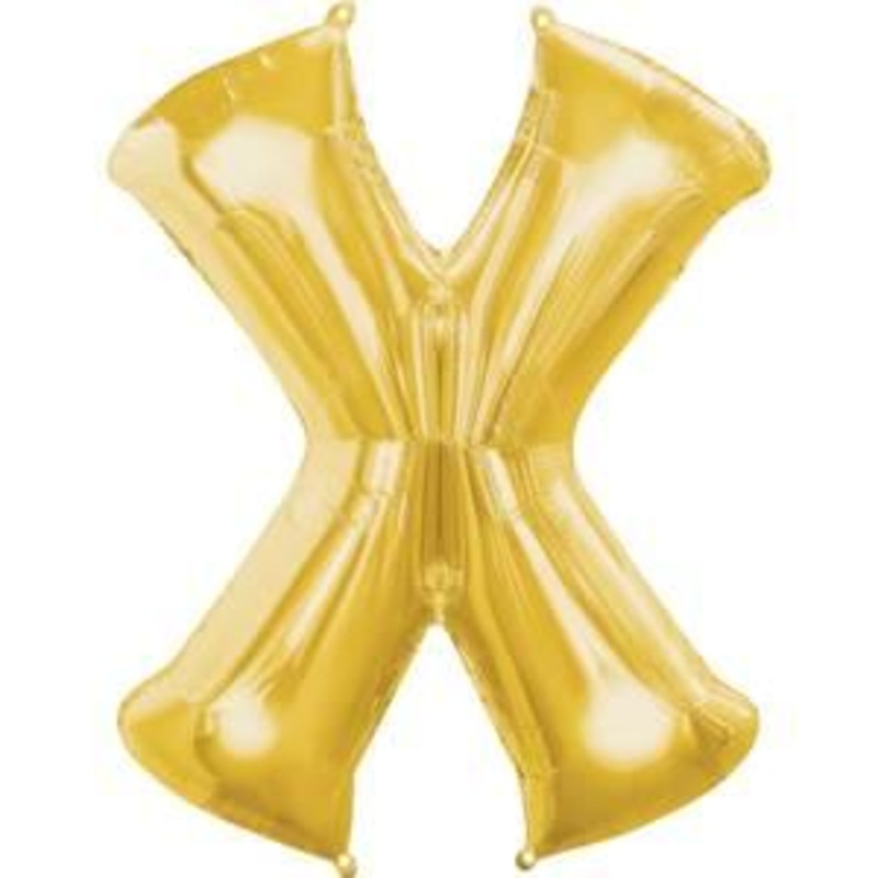Letter "X" - Gold