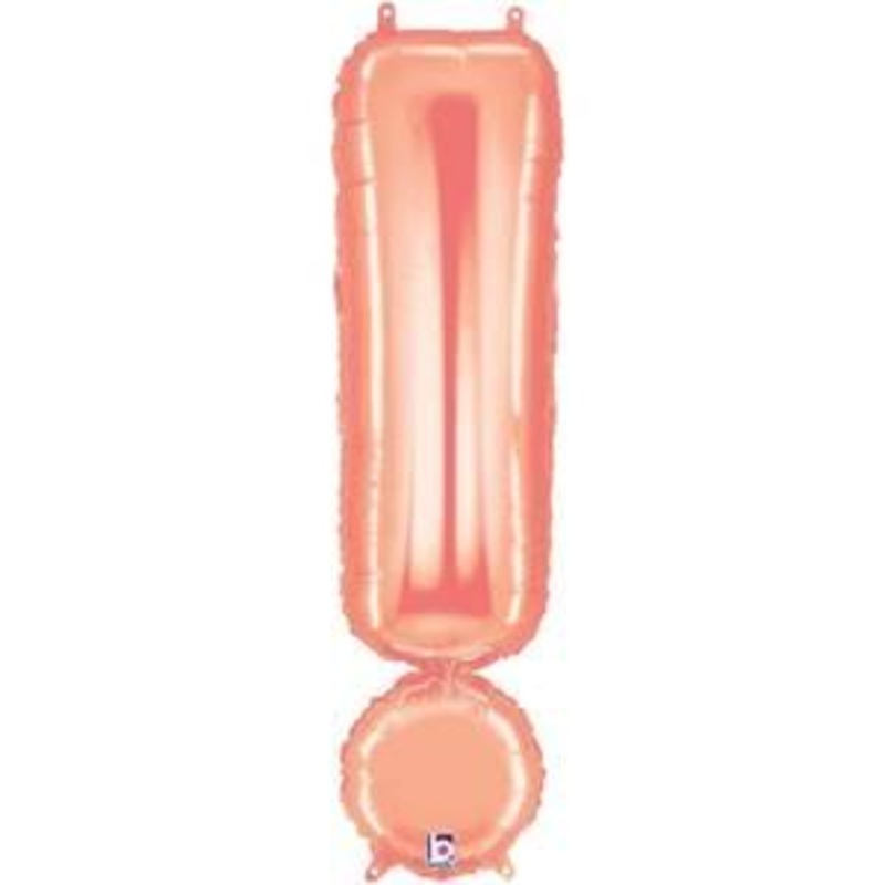 "!" Rose Gold Mylar