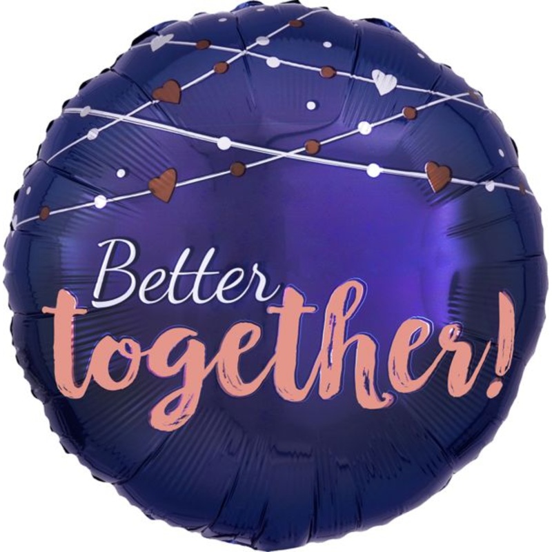 17" Navy Wedding Foil Balloon
