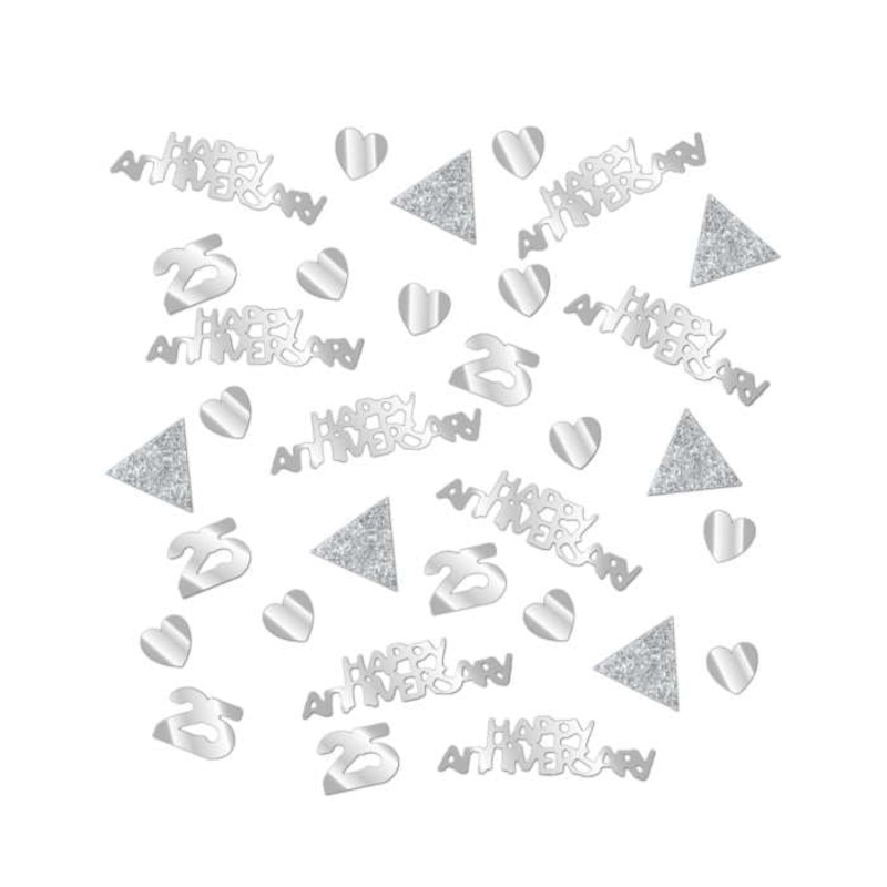 25th Wedding Anniversary Table Confetti 28 Grams