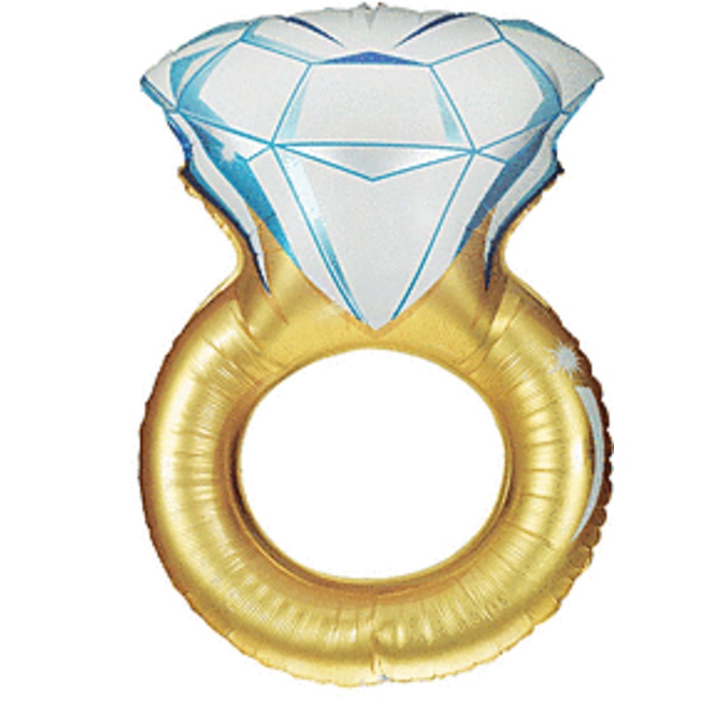 37" Wedding Ring Foil Balloon