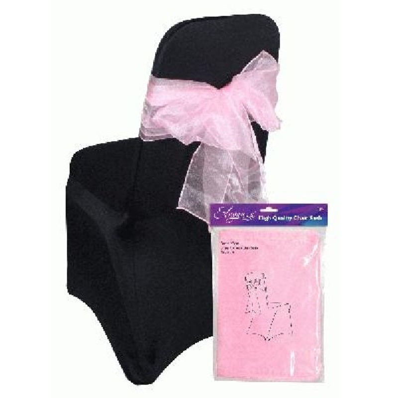 Baby Pink Eleganza Sheer Wedding | Function Chair Sash