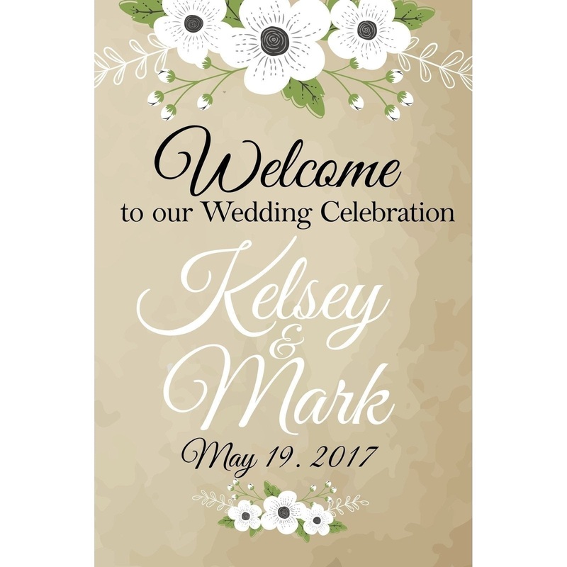 Customizable Yard Sign / Lawn Sign Welcome Wedding Kraft