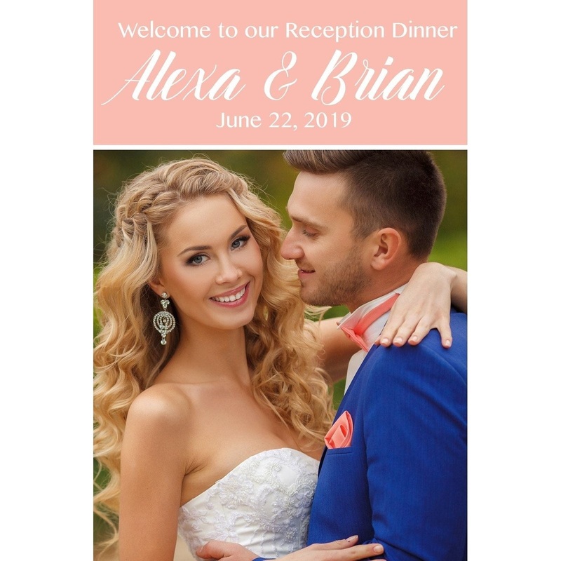 Customizable Yard Sign / Lawn Sign Welcome Wedding Photo Backdrop Top Message