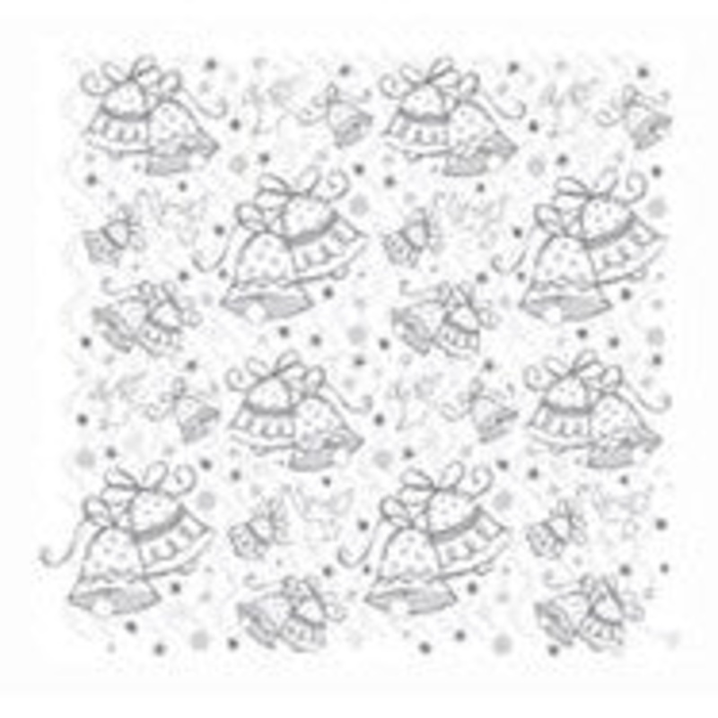 Metallic Wedding Bells Gift Wrap 30" x 5ft