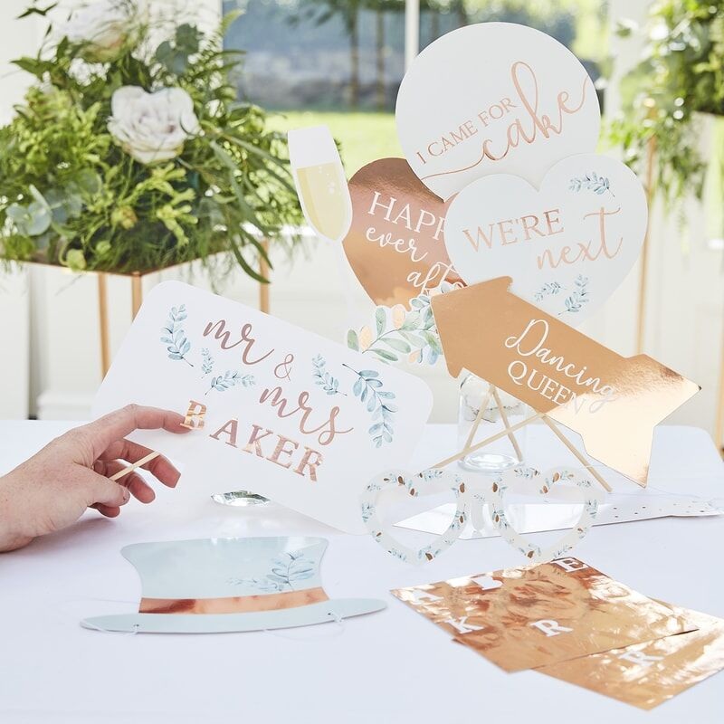 Personalised Wedding Photobooth Props