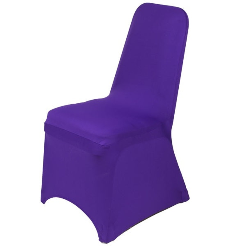 Purple Eleganza Wedding Function Chair Cover