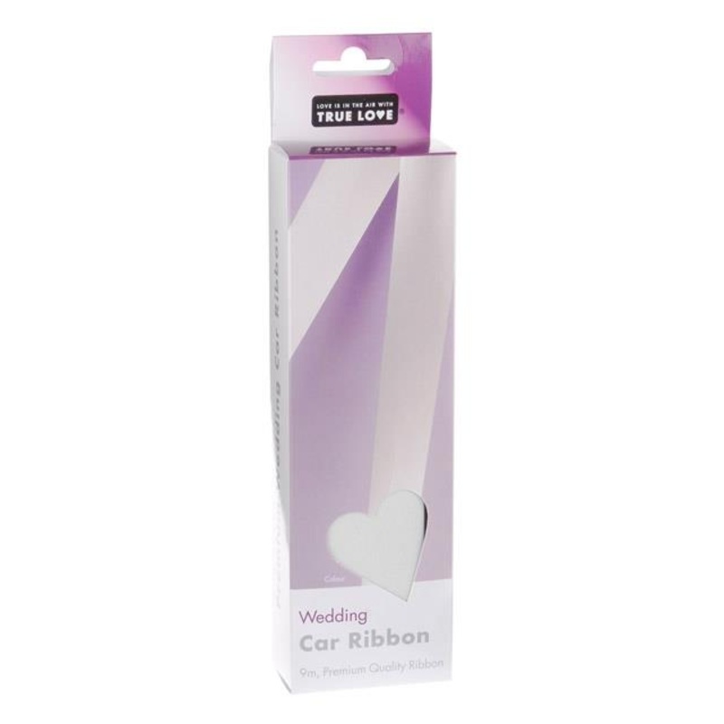 White Wedding Car Ribbon Decoration