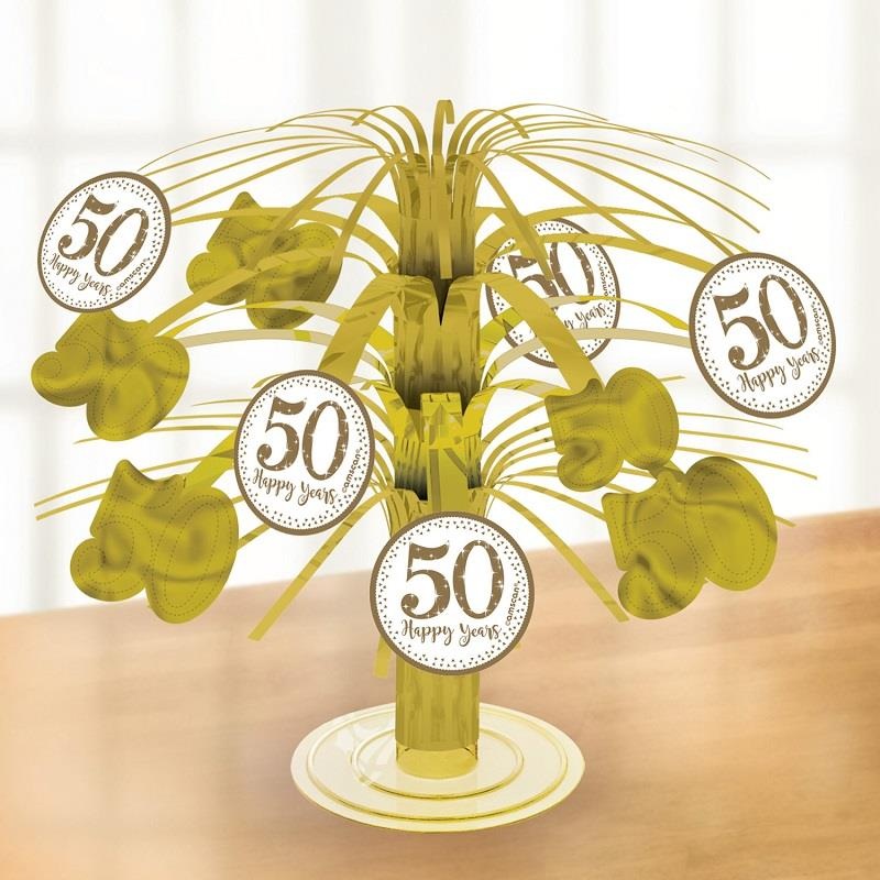 50th Wedding Anniversary Table Centrepieces 19cm