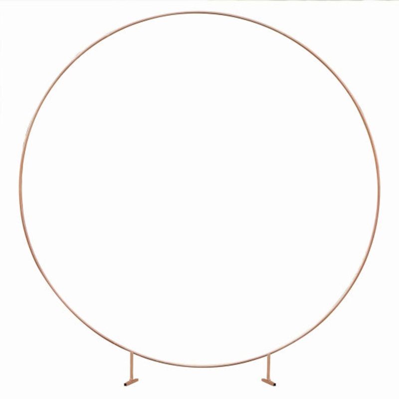 Botanical Wedding Rose Gold Moongate Hoop Each
