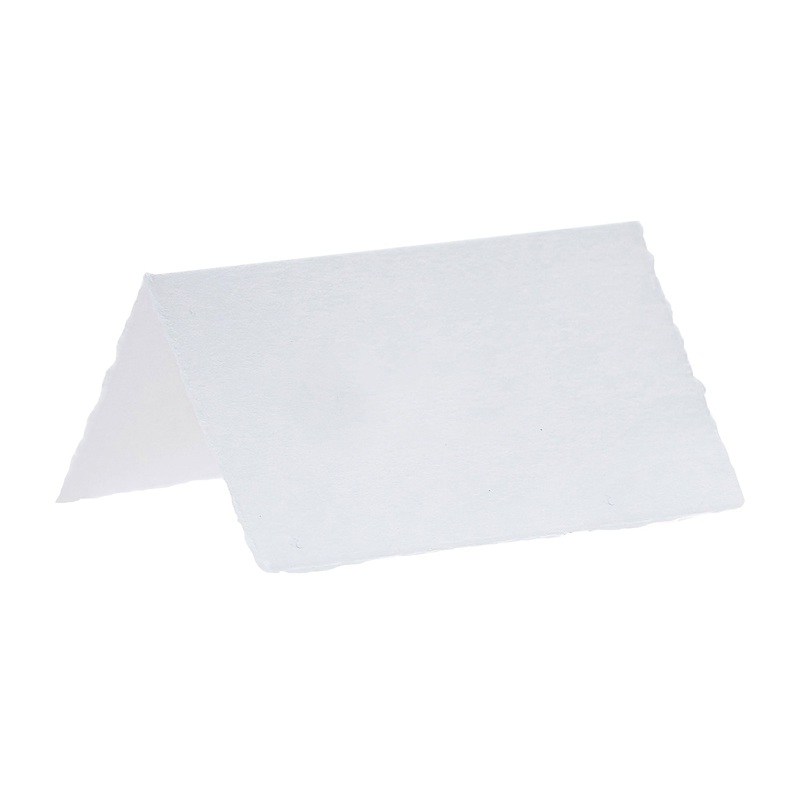 Botanical Wedding White Cotton Paper Place Card Pack 10pk
