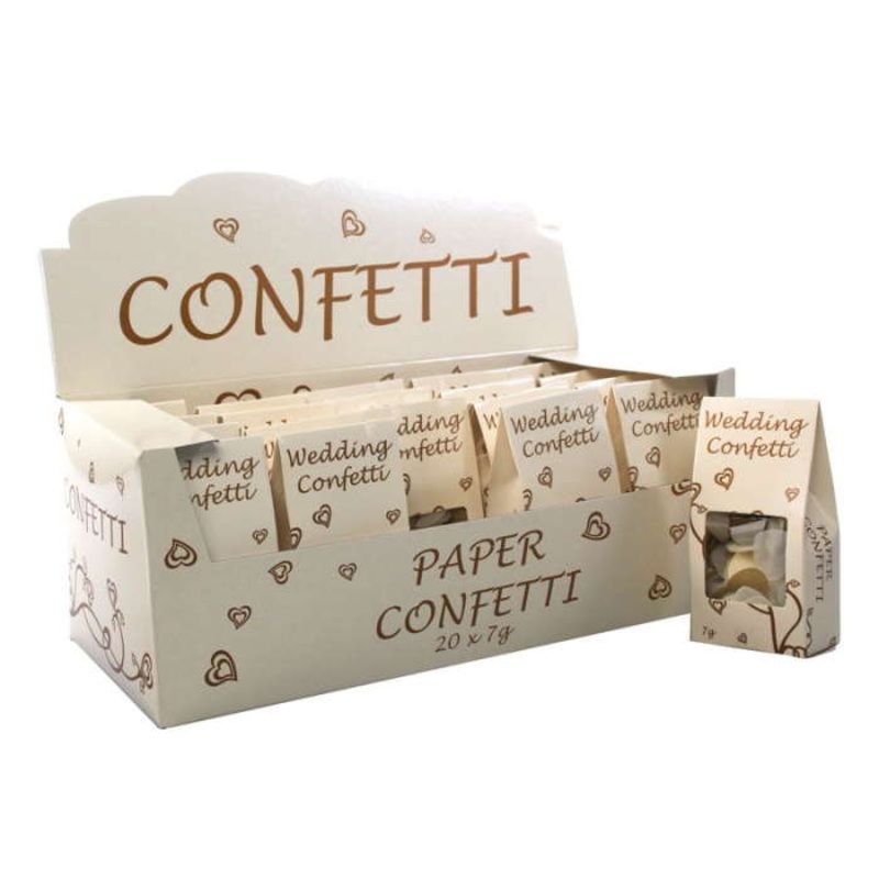Gold and Ivory Wedding Throwing Confetti 7 Grams