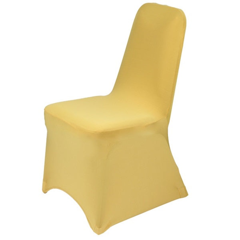 Gold Eleganza Wedding Function Chair Cover