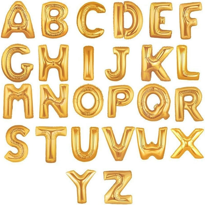 Letter Balloon Gold