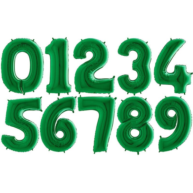 Number Balloon Green