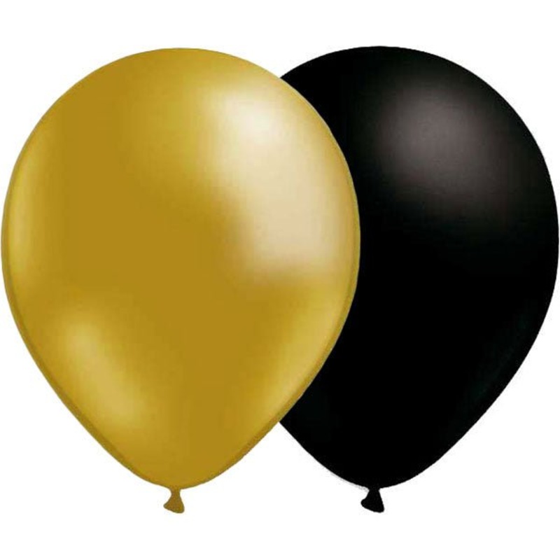 Balloons Gold Black