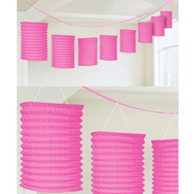 Lantern Garland Pink