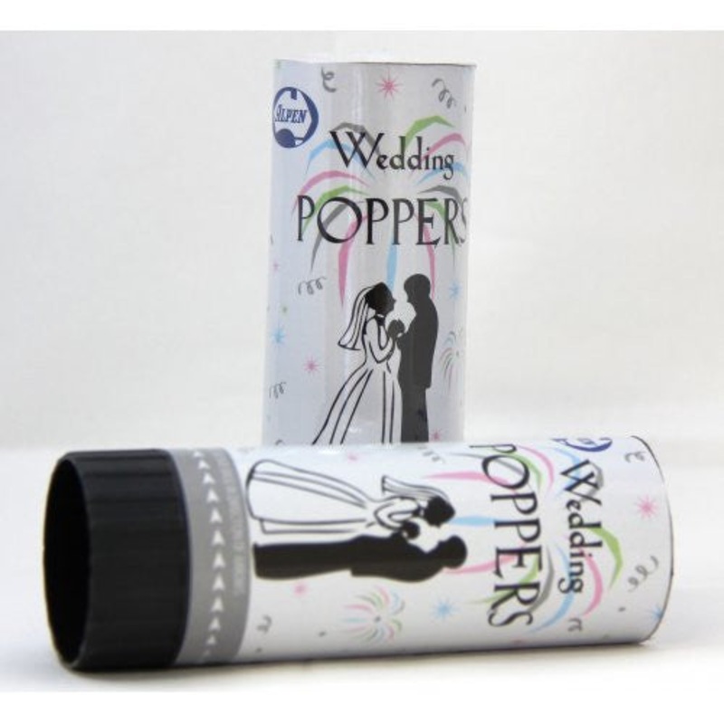 Wedding Confetti Poppers Box of 12