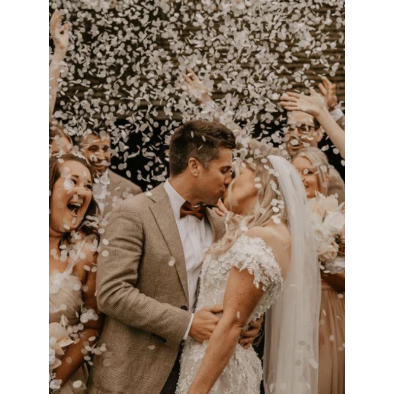 6pcs Paper Throwing Confetti, Daily Mixed Color Confetti For Weddings
