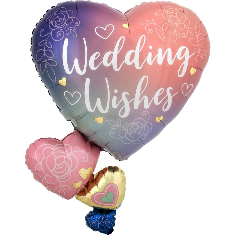 Anagram Twilight Lace Wedding Love Foil Balloon 30in