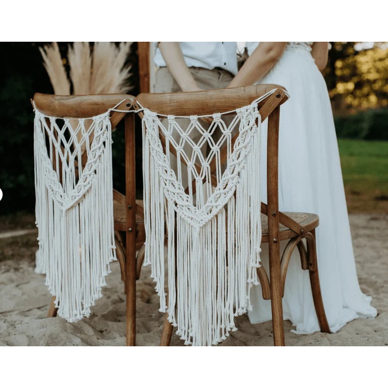 Boho Macrame Chair Hanging Chair Macrame Wedding Decorations