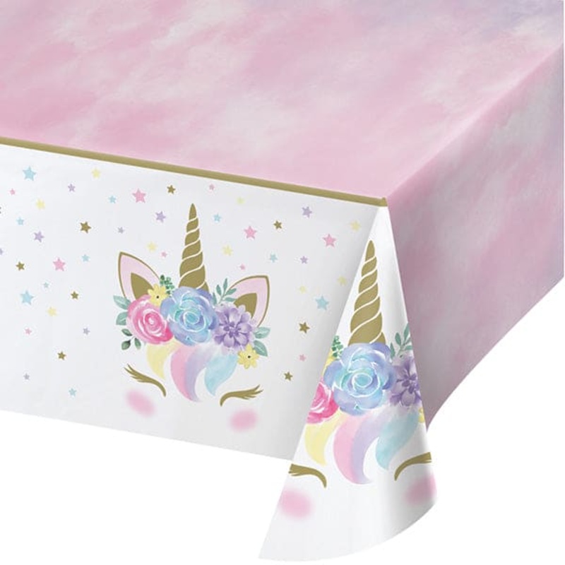 Unicorn Baby  54 x 102in Plastic Table Cover