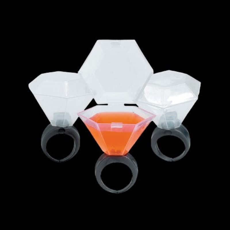 Wedding Ring Shot Glasses - Pack of 12 Shot Glass Rings