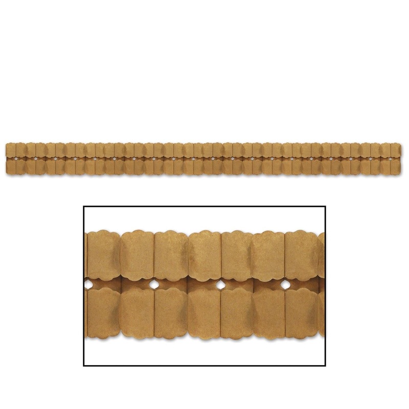 12 Pack Beistle Kraft Paper Leaf Garland