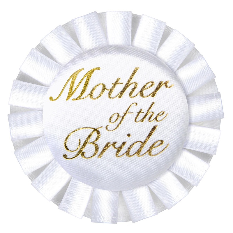 12 Pack Beistle Mother Of The Bride Satin Button