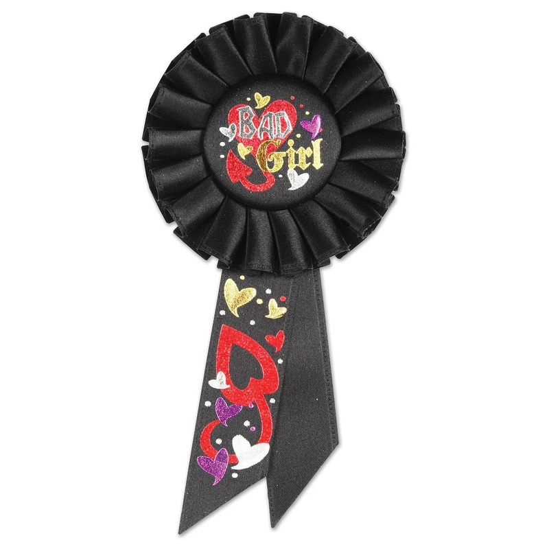 6 Pack Beistle Bachelorette Party Bad Girl Rosette