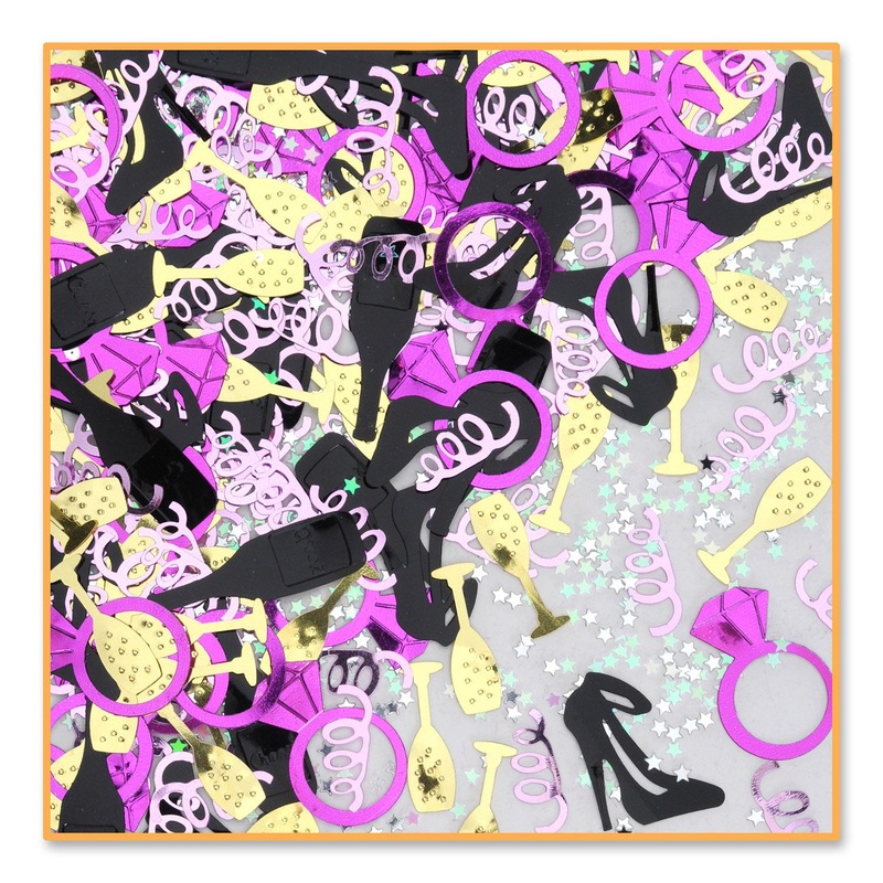 6 Pack Beistle Bachelorette Party Confetti (0.5 Oz/Pkg)