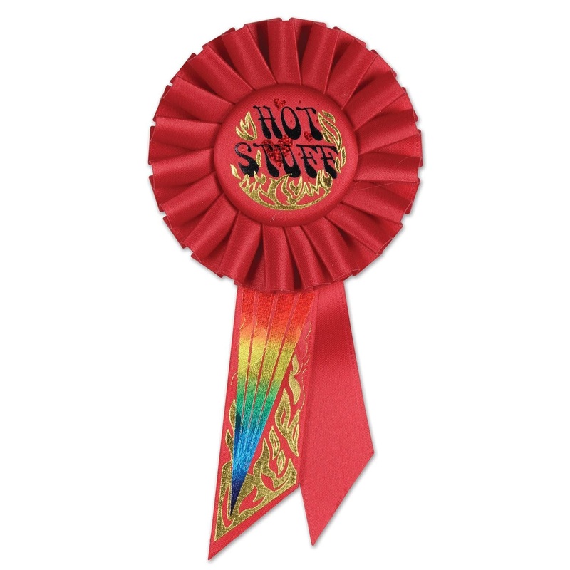 6 Pack Beistle Bachelorette Party Hot Stuff Rosette