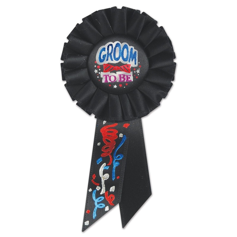 6 Pack Beistle Groom To Be Rosette