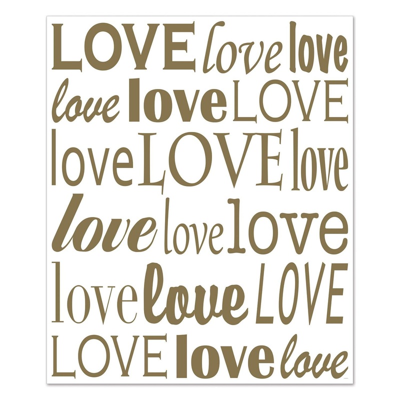 6 Pack Beistle Love Insta-Mural Decoration Photo Op