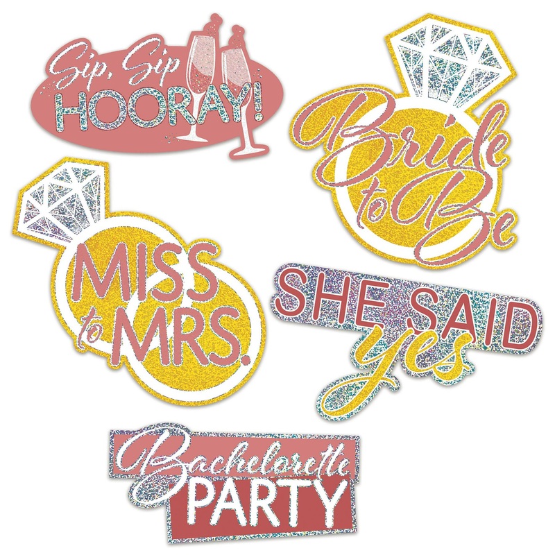 60 Piece Beistle Bachelorette Cutouts