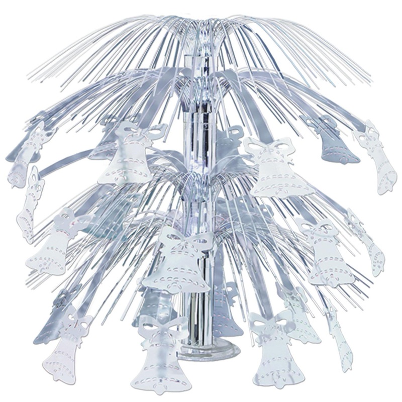 6 Pack Beistle Wedding Bell Cascade Centerpiece
