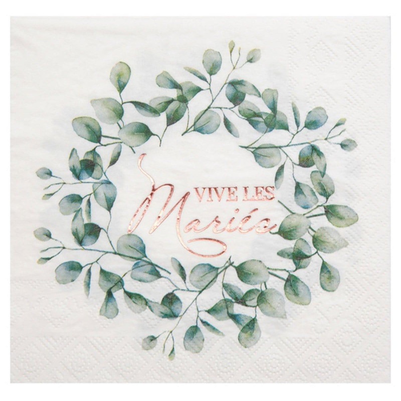 Bucolic - Vive Les Maris Lunch Napkins, 20 Count