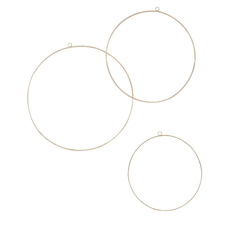 Floral Hoops, 3 Count