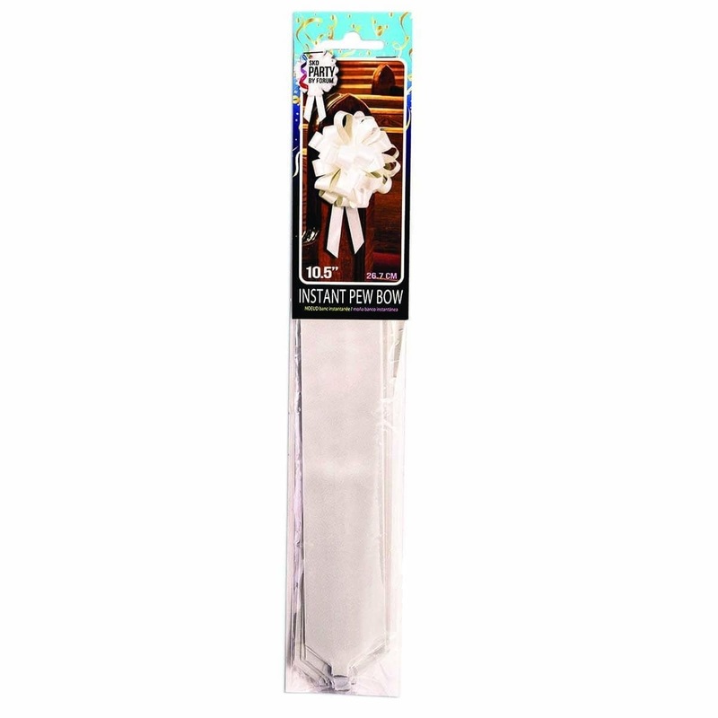 Instant Pew Bow 10.5 In. - White