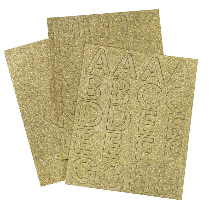 Letter Sticker Pack - Gold