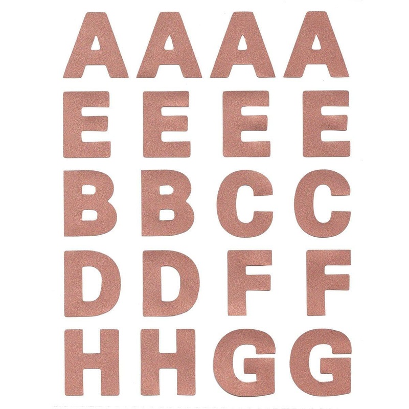 Letter Sticker Pack - Rose Gold