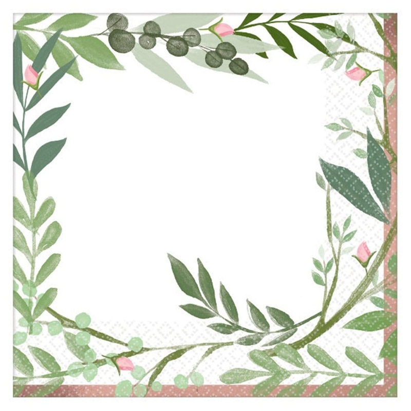 Love & Leaves - Lunch Napkins 16/pkg