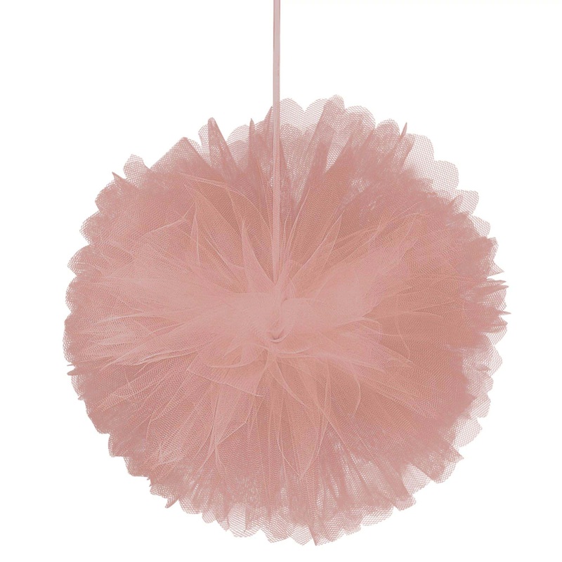 Love & Leaves Pink Tulle Fluffies, 12 Inches, 3 Count