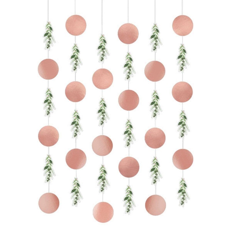 Love & Leaves - String Decoration 6/pkg